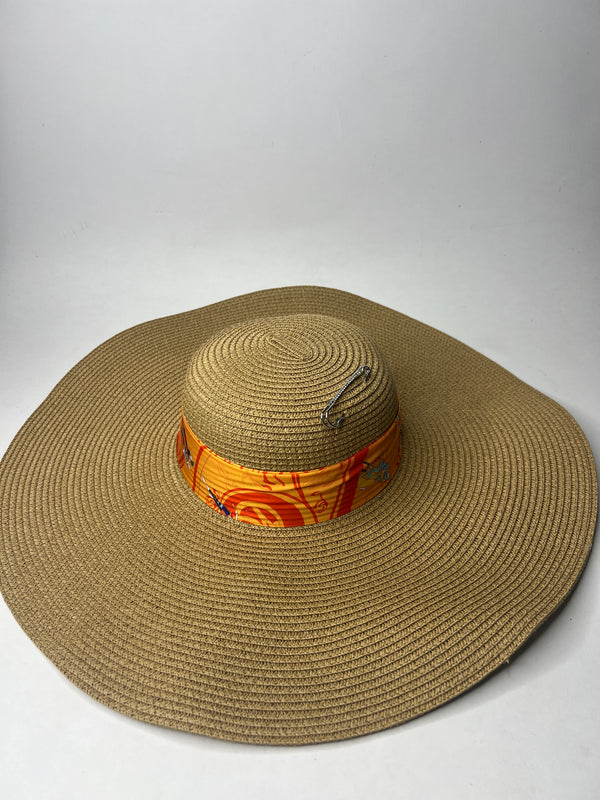 Big raffia orange